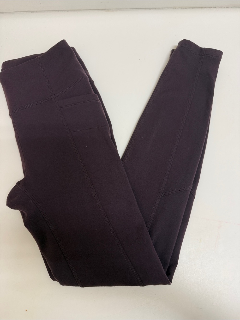 Athleta Dark Brown High-Rise Performance Leggings